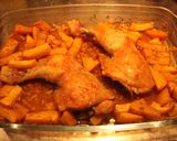 Foto del paso 9 de la receta: Repollo negro queseado y pollo con ajo y koli rabo horneados