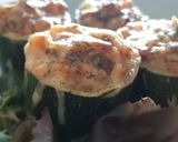 Foto del paso 5 de la receta Nidos de calabacín relleno de atún y queso azul