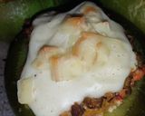 Foto del paso 4 de la receta: Zapallitos rellenos de carne con acompañamiento de arroz frito