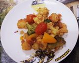 รูปขั้นตอนการทำที่ 3 ของ ผัดผักขนมปังนาน (Vegetables and Naan)