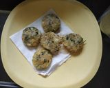 A picture of step 3 of Aloo tikki with Mint Buttermilk.