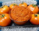 A picture of step 5 of Chatpati tamatar chutney.