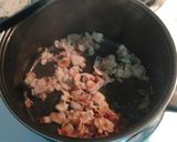 A picture of step 1 of Fried Cabbage w/ Bacon, Garlic, and Onions.