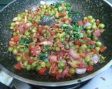 A picture of step 3 of Carrot peas biryani.