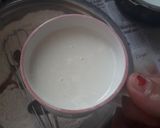 A picture of step 3 of Eggless rainbow cake.