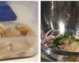 Foto del paso 2 de la receta Ceviche de Viéiras con batata amarilla y naranja