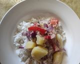 Foto del paso 5 de la receta: Ensalada de atún con papa y arroz 😋