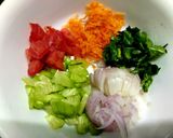 A picture of step 1 of Vegetable Raita for Biryani and Pulao.