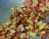 A picture of step 4 of Veg Poha Upma.