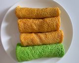 Foto langkah ke 3 dari resep Dadar lembut berpori.