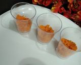 A picture of step 6 of Chocolate Golgappe Stuffed with Motichur and basundi mousse.