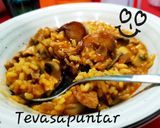 Foto del paso 4 de la receta: Arroz meloso con solomillo y portobello al whisky 🍷 🥩 💚