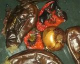 Foto del paso 1 de la receta: Hamburguesa de berenjena y morrón