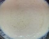 A picture of step 1 of Kashmiri Kesar Phirni.