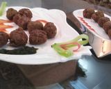 A picture of step 1 of Bajre ke Aatay ki kabab.
