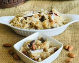 A picture of step 8 of Suji ka halwa.
