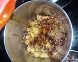 A picture of step 3 of Chocolate hummus.