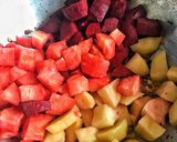 A picture of step 2 of Vegetable chopKolkata street food.