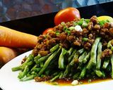 A picture of step 10 of Chinese Style Green Beans With Ground Pork.