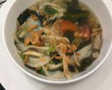 Foto langkah ke 5 dari resep Sup jamur tiram + nori.