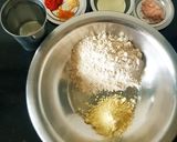 A picture of step 1 of Dal Dhokli.