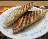 A picture of step 5 of Grilled cheesy sandwich.