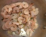 A picture of step 3 of Kung Pao Prawns.