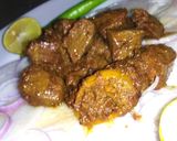 A picture of step 6 of Beef tikka liver.