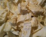 A picture of step 2 of Picadillo meet Southern Fried Cabbage.