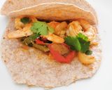 A picture of step 4 of Shrimp Fajitas.