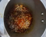 A picture of step 6 of Mutton keema.