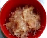 รูปขั้นตอนการทำที่ 1 ของ ปลาหมึกยัดไส้ไก่สับราดซอสเขียวหวาน