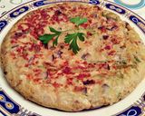 Foto del paso 8 de la receta Tortilla de berenjena, jamón y trigueros