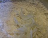 A picture of step 4 of Onion Strings.