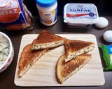 A picture of step 9 of Scrambled Egg & Cheese Sandwich.