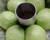 Foto langkah ke 4 dari resep Roti Manis Pandan Eggless (tanpa telur).