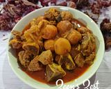 A picture of step 7 of Kashmiri Wazwan Tchere Gosht Korma- Lamb with Dried Apricots.