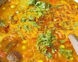 A picture of step 11 of Sole Vange Bhaji(Green Tuvar Brinjal Curry).