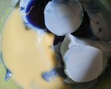 Foto langkah ke 8 dari resep Puding Lapis Cherry Bunga Telang Longan.
