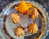A picture of step 6 of Besan almond and pistachio Modak.