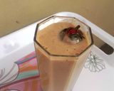 A picture of step 2 of Zesty Strawberry Milk Shake/smoothie.