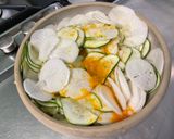 Une image de l'étape 11 de Gratin de navet blanc et courgette au jambon cru et emmental.