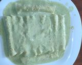 A picture of step 7 of Enchiladas Suizas.