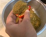 A picture of step 8 of Stuffed red chilli pickle.