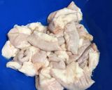 Hình bước làm 1 của món Lòng non xào cải chua