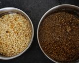 A picture of step 1 of Kambu Dosa/Pearl Millet Dosa.