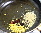 A picture of step 3 of Beans Thoran.