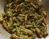 A picture of step 7 of Bhindi in Mustard Paste.