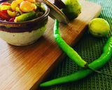 A picture of step 2 of Karonda pickle.