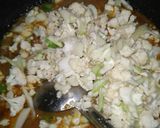 A picture of step 4 of Mutton gobhi.
